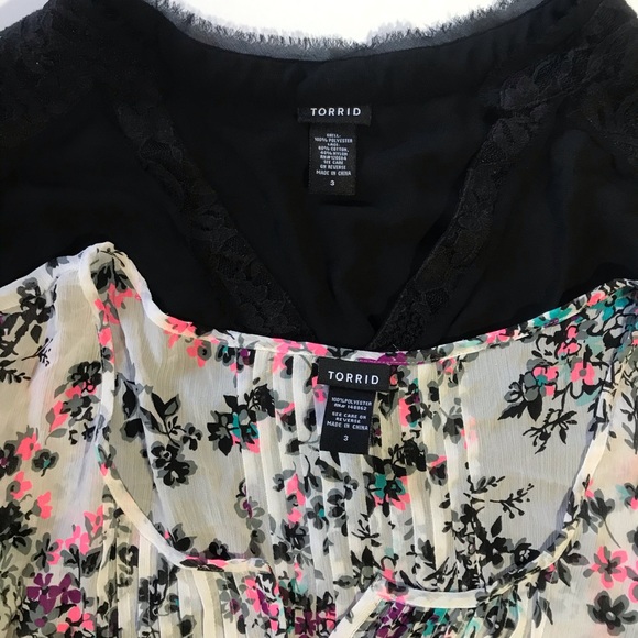 torrid Tops - Torrid sheer tops bundle of two size 3X